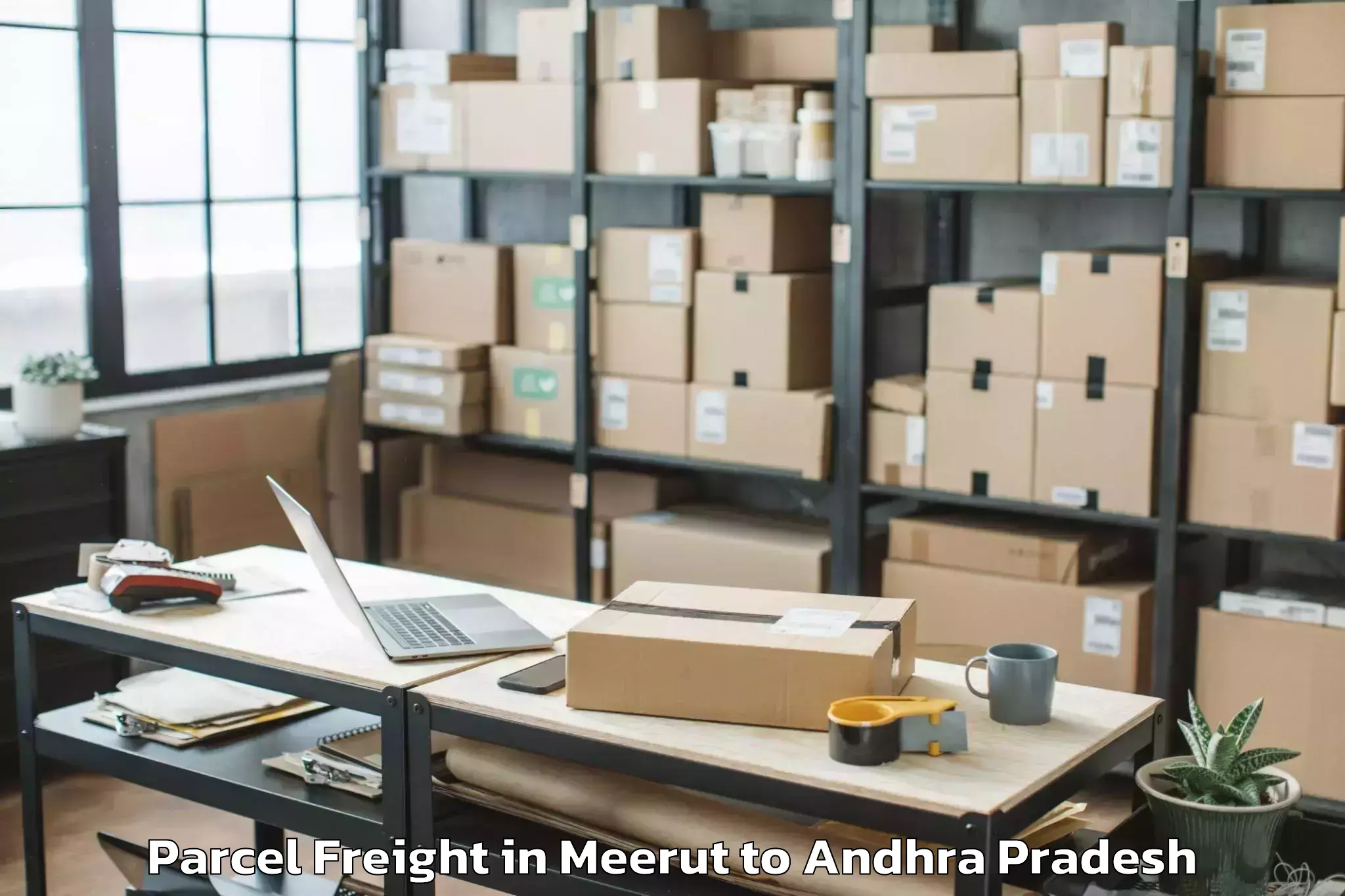 Affordable Meerut to Mandavalli Parcel Freight